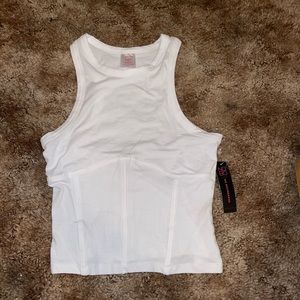 NWT White corset tank top